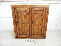 Old Antique Reclaimed Pine Kitchen Armoire De Rangement Unique Boissons Cabinet