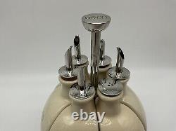 Oliviers & Co Caddy à Huiles de Cuisine Vintage Creut Ensemble de Porte-Huiles MCM Collectible