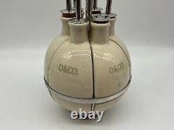 Oliviers & Co Caddy à Huiles de Cuisine Vintage Creut Ensemble de Porte-Huiles MCM Collectible