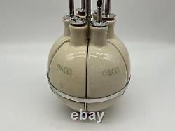 Oliviers & Co Caddy à Huiles de Cuisine Vintage Creut Ensemble de Porte-Huiles MCM Collectible