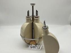 Oliviers & Co Caddy à Huiles de Cuisine Vintage Creut Ensemble de Porte-Huiles MCM Collectible