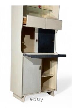 PLACARD DE CUISINE ARMOIRE DE RANGEMENT CUISINE REINE BLEUE FIERTE O MAISON VINTAGE C1940s