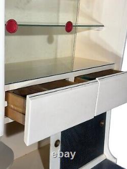 PLACARD DE CUISINE ARMOIRE DE RANGEMENT CUISINE REINE BLEUE FIERTE O MAISON VINTAGE C1940s