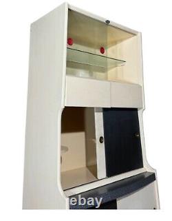 PLACARD DE CUISINE ARMOIRE DE RANGEMENT CUISINE REINE BLEUE FIERTE O MAISON VINTAGE C1940s