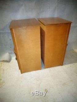 Paire Retro De Tak Pot Cupboard Vintage Bedside Cabinet De Nuit