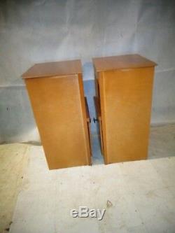 Paire Retro De Tak Pot Cupboard Vintage Bedside Cabinet De Nuit