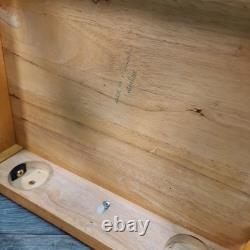 Paire x2 Chaises de Cuisine Rétro en Bois de Hêtre Massif Vintage Country Upcycle