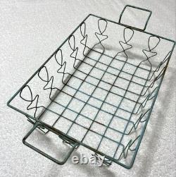 Panier en Fil Vintage Français 21,5 cm x 30,5 cm Petit Panier de Cuisine Rétro