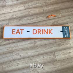Panneau EAT DRINK Intérieur Maison Cuisine Café Nourriture Mancave