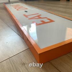 Panneau EAT DRINK Intérieur Maison Cuisine Café Nourriture Mancave