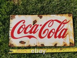Panneau Émaillé Coca Cola Vintage Pepsi Rolla Coke Man Cave Garage Cuisine Rétro