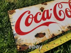 Panneau Émaillé Coca Cola Vintage Pepsi Rolla Coke Man Cave Garage Cuisine Rétro