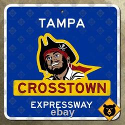 Panneau de signalisation de l'autoroute pirate Gaspar de la Florida Tampa Crosstown Expressway 12x12