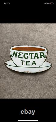 Panneau en métal vintage Necta Tea