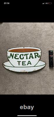 Panneau en métal vintage Necta Tea