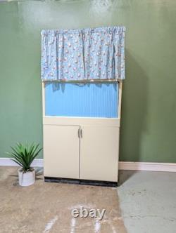 Placard de cuisine vintage unité de rangement rétro bleu des années 1950 par Eastham
