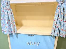 Placard de cuisine vintage unité de rangement rétro bleu des années 1950 par Eastham