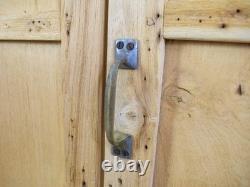 Placard de rangement de cuisine et salle de bain en bois vintage rustique blanchi
