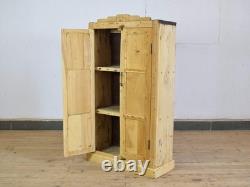 Placard de rangement de cuisine et salle de bain en bois vintage rustique blanchi