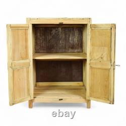 Placard de rangement de cuisine et salle de bain vintage rustique blanchi