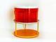 Plateau Tournant Orange Et 6 Pots De Rangement Orange Vintage Rétro Années 1970 Carrousel De Cuisine