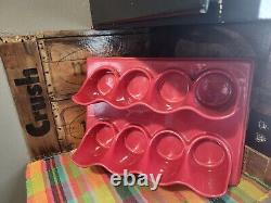 Porte-bouteille à vin en plastique moulé vintage kitch des années 1960-1970 rétro