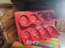 Porte-bouteille à vin en plastique moulé vintage kitch des années 1960-1970 rétro