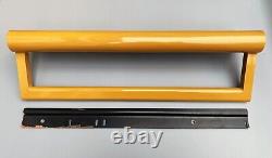 Porte-serviette en plastique craquelé Habitat des années 1970/80 en jaune moutarde rare