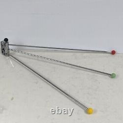 Porte-torchon de cuisine Atomique Sputnik des années 1960 en chrome (M)