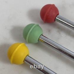 Porte-torchon de cuisine Atomique Sputnik des années 1960 en chrome (M)