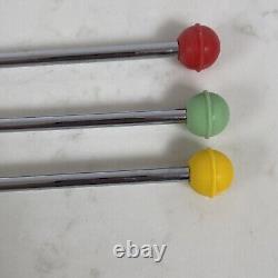 Porte-torchon de cuisine Atomique Sputnik des années 1960 en chrome (M)