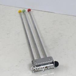 Porte-torchon de cuisine Atomique Sputnik des années 1960 en chrome (M)