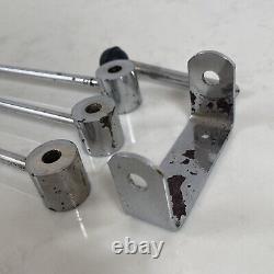 Porte-torchon de cuisine Atomique Sputnik des années 1960 en chrome (M)