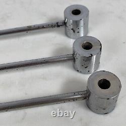 Porte-torchon de cuisine Atomique Sputnik des années 1960 en chrome (M)