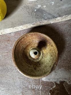 Pot à épices vintage Nic Collins en céramique de studio avec couvercle Powdermills Dartmoor