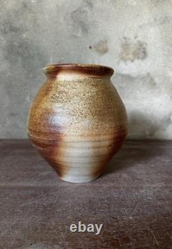 Pot à épices vintage Nic Collins en céramique de studio avec couvercle Powdermills Dartmoor