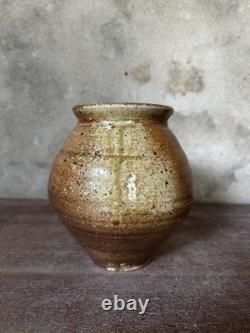 Pot à épices vintage Nic Collins en céramique de studio avec couvercle Powdermills Dartmoor