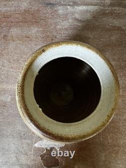 Pot à épices vintage Nic Collins en céramique de studio avec couvercle Powdermills Dartmoor
