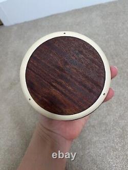 Pot de rangement Orla Kiely Multi Stem x 4, pot en céramique avec couvercle en bois, design rétro