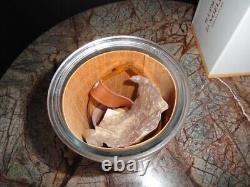 Pot de rangement en verre H Upmann dans sa boîte d'origine 8.75 H x 4.75 Diamètre