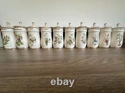 Pots à épices à couvercle de fée des fleurs (x20) - Gresham Marketing vintage - 1989 TBE