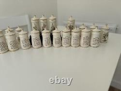 Pots à épices à couvercle de fée des fleurs (x20) - Gresham Marketing vintage - 1989 TBE