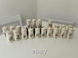 Pots à épices à couvercle de fée des fleurs (x20) - Gresham Marketing vintage - 1989 TBE
