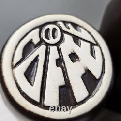 Pots de rangement rétro en céramique brune des années 60/70 à Honiton, Devon, pour café, thé et sucre