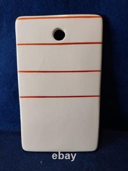 Pots de stockage en céramique vintage norvégienne, plat et boîte à sel peints à la main