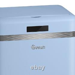 Poubelle capteur Swan SWKA4500BLN gamme rétro 45L en bleu