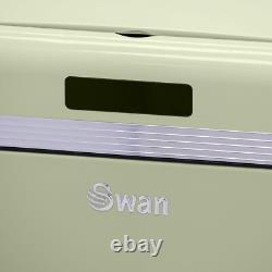 Poubelle carrée à capteur Swan Retro 45L pour cuisine, déchets ménagers, verte SWKA4500GN