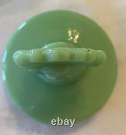 RARE Vintage Jadeite Coq Boîte à Café 10.5