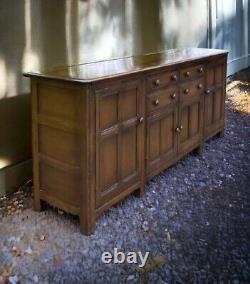 RÉSERVÉ Grand buffet en chêne foncé vintage Ercol dresser sideboard cupboard server