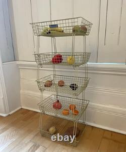 Rangement / rayonnage vintage en métal Beanstalk